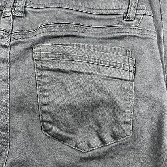 Democracy Twill Slate Gray Tummy Slimming Ankle Jeans Size 10 - Picture 12 of 13